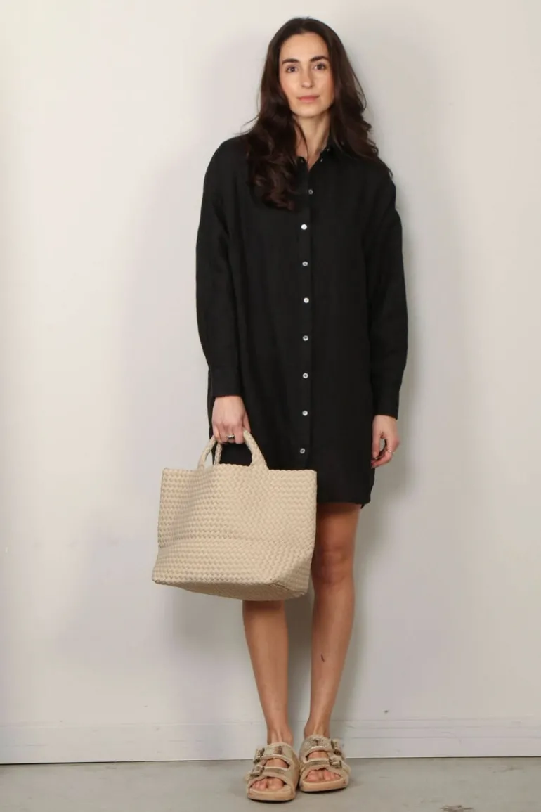 Academia Blouse - Caterina linen - Black