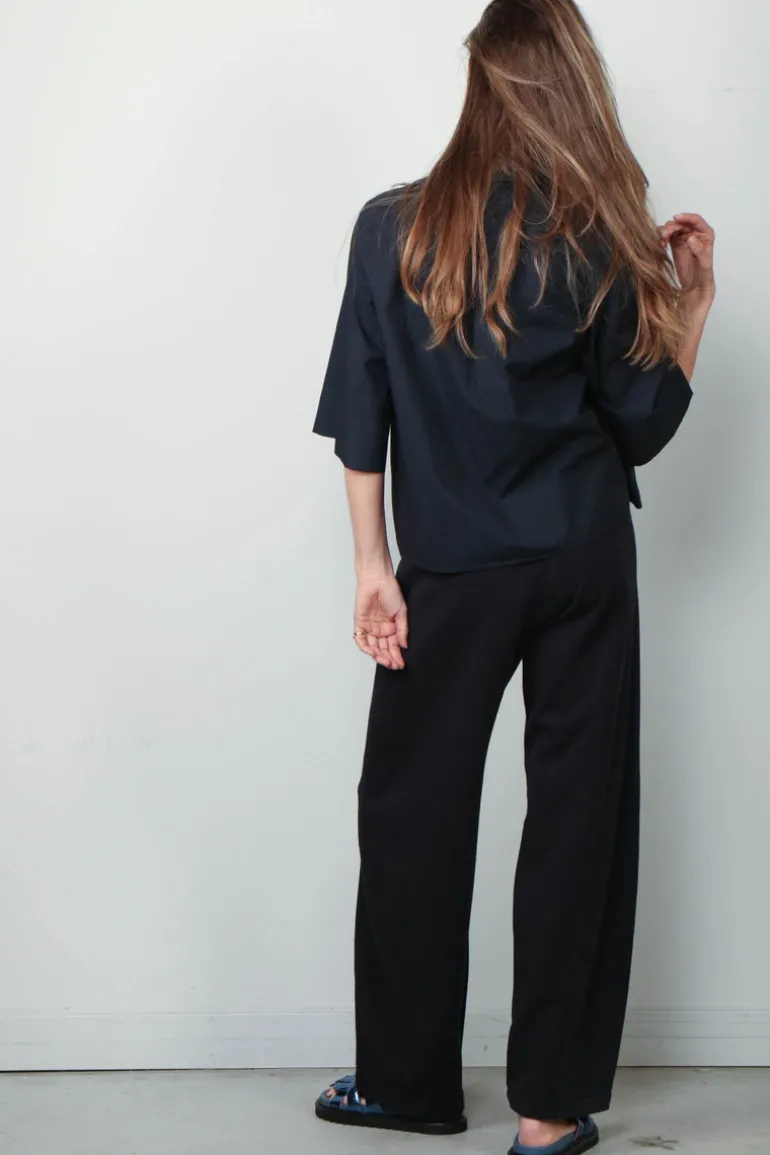 Academia Blouse - Lara - Blue Plain