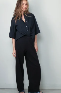 Academia Blouse - Lara - Blue Plain