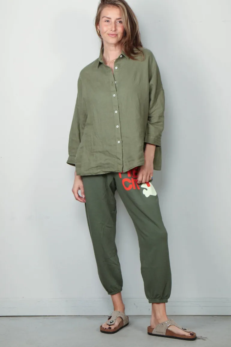 Academia Blouse - Gioia - Groen