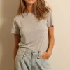 Agolde T-shirt - annise - grey heather