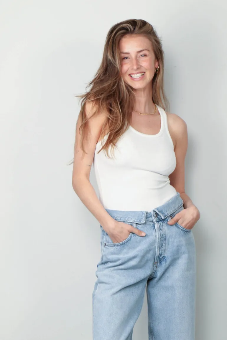 Agolde Top - Zane tank - White
