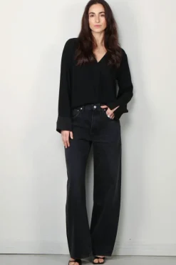 Agolde Jeans - Low Curve Jean - Black Tar