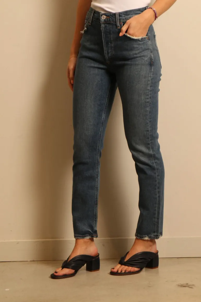 Agolde jeans - riley long - pose