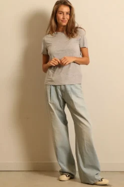 Agolde T-shirt - annise - grey heather