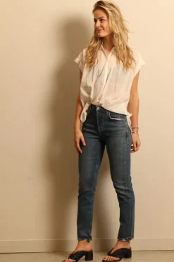 Agolde jeans - riley long - pose