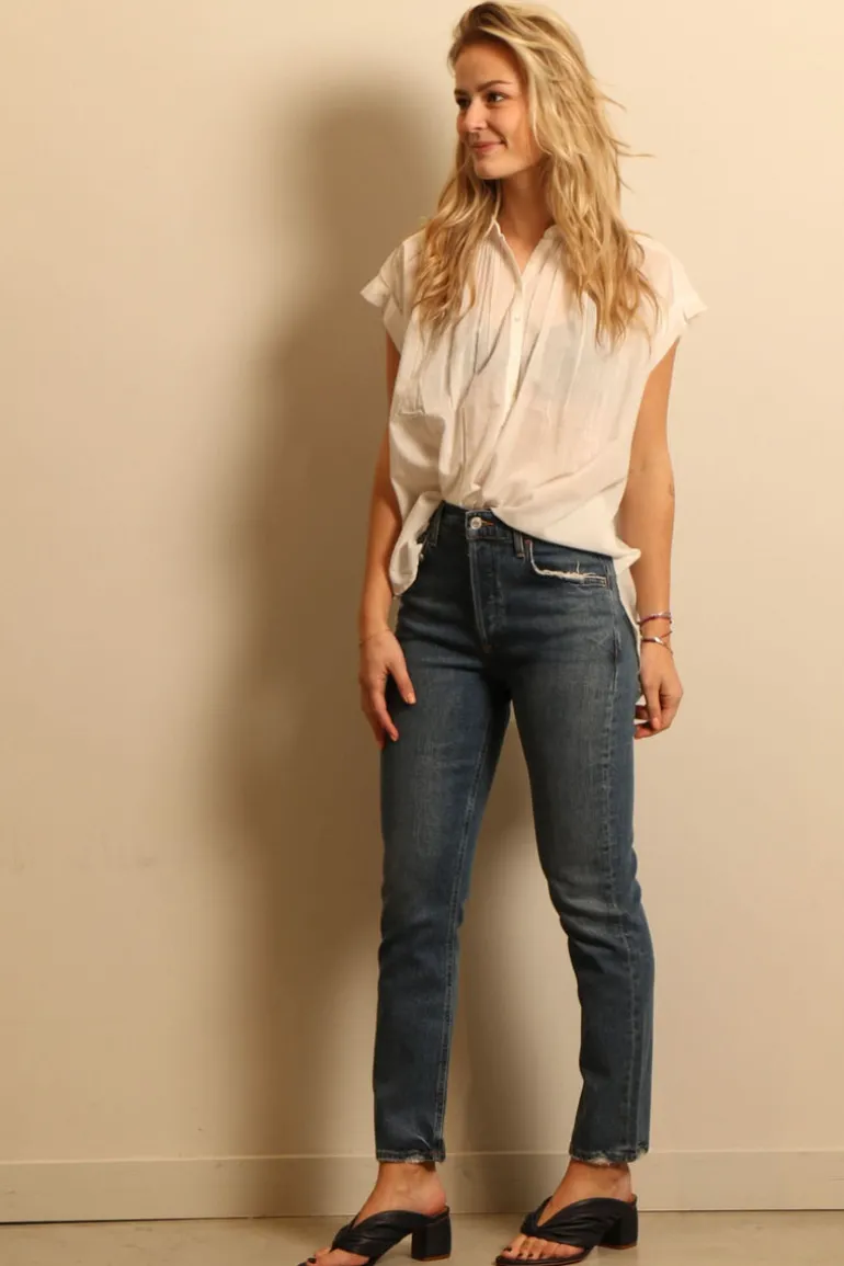 Agolde jeans - riley long - pose