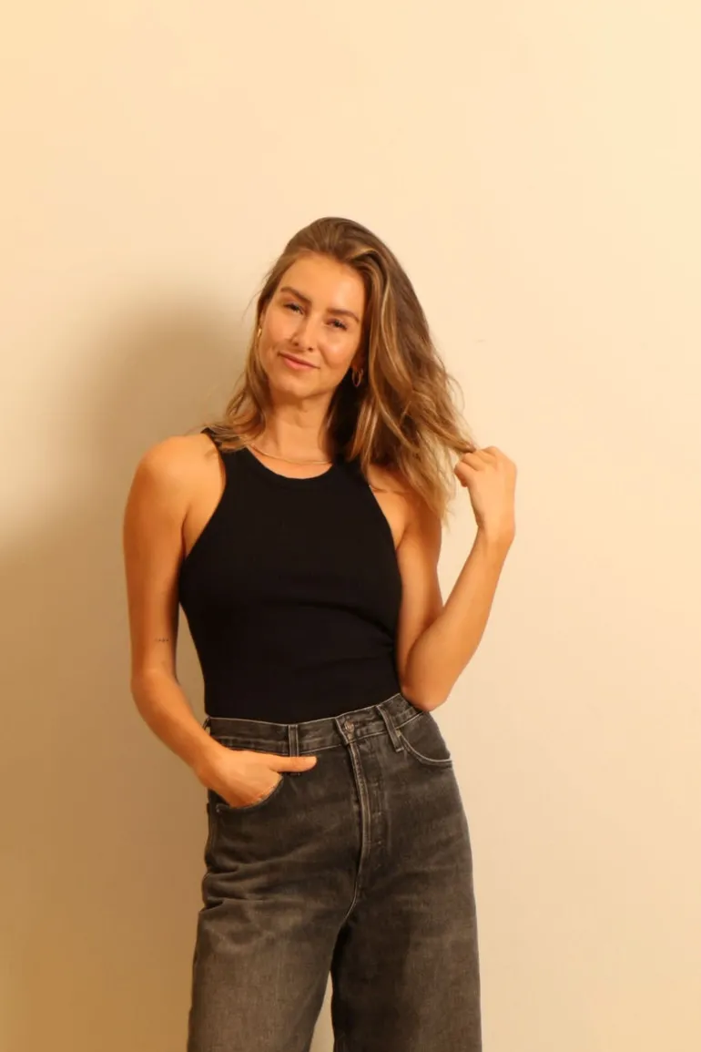 Agolde top - Bailey A7101-1260 - black