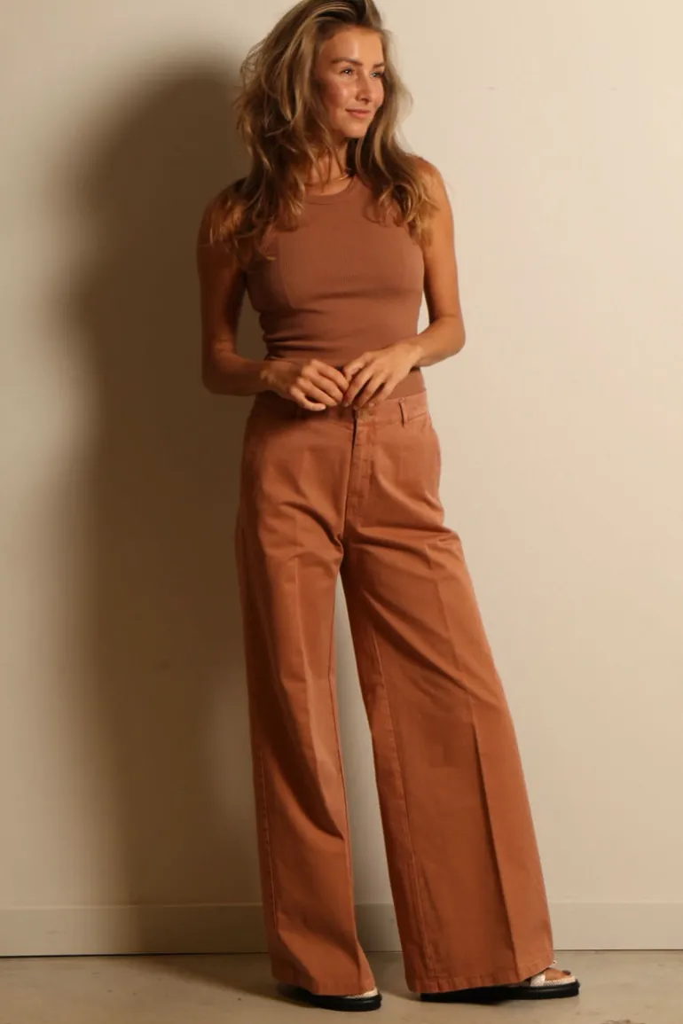 Agolde tanktop - bailey - brown sugar