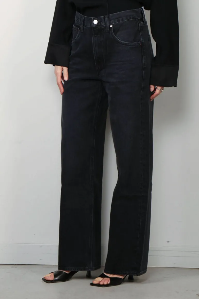 Agolde Jeans - Low Curve Jean - Black Tar