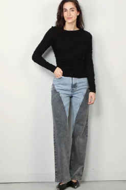 Agolde Top - Tania twist - Black
