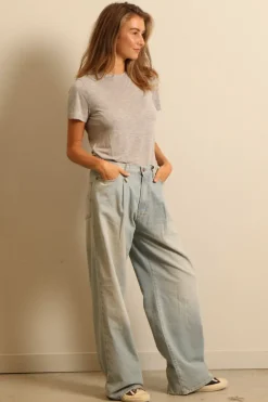 Agolde T-shirt - annise - grey heather