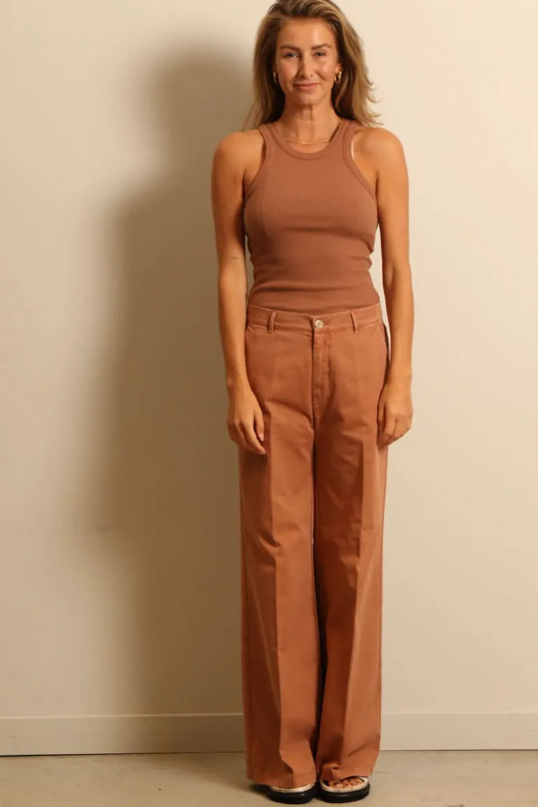 Agolde tanktop - bailey - brown sugar
