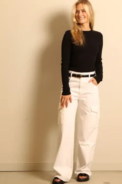 Agolde cargo jeans - Minka cargo A9117-1183 - milkshake