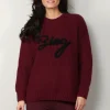 Anine Bing Sweater - Sydney Crew - Burgundy