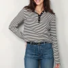 Anine Bing Long Sleeve - Alessia - Cream / Black