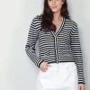 Anine Bing Vest - Gwen - White / Black