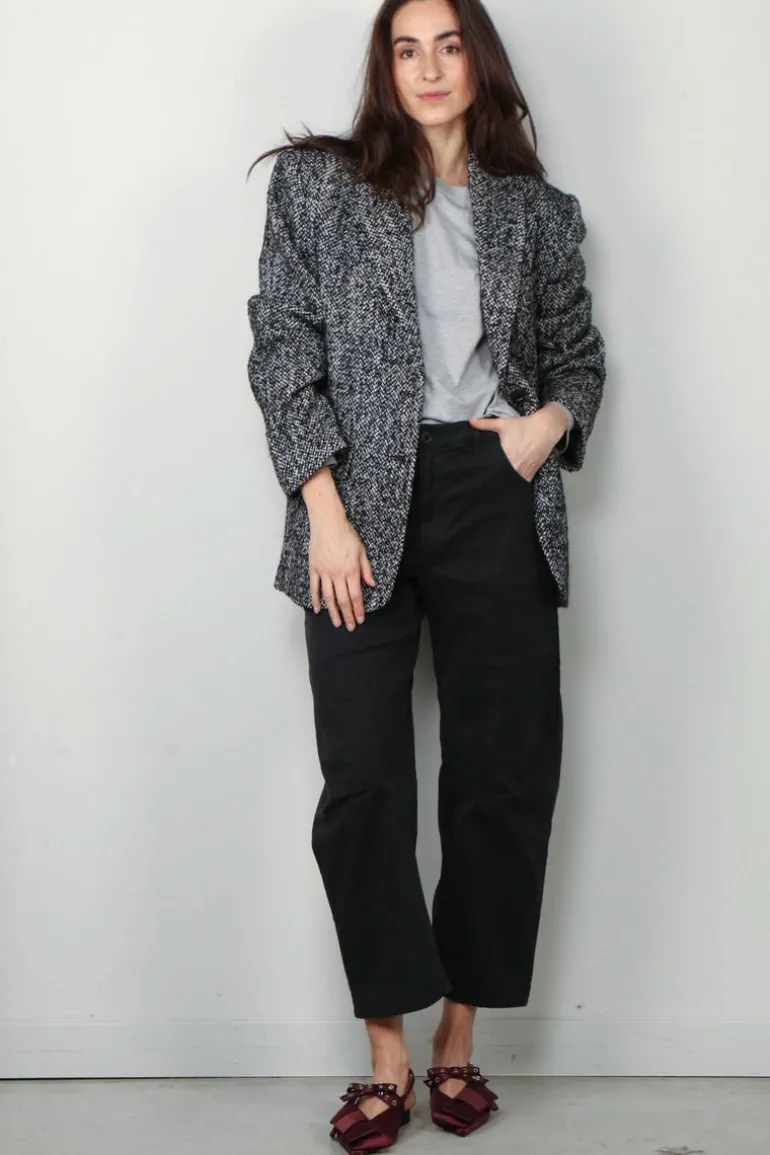 Anine Bing blazer - Quinn - salt & pepper