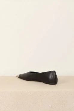 Anine Bing Flats - Nina flats with metal - Black