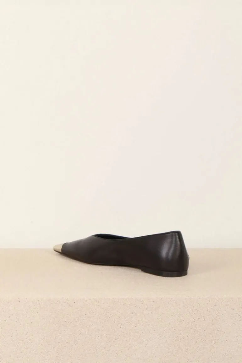 Anine Bing Flats - Nina flats with metal - Black