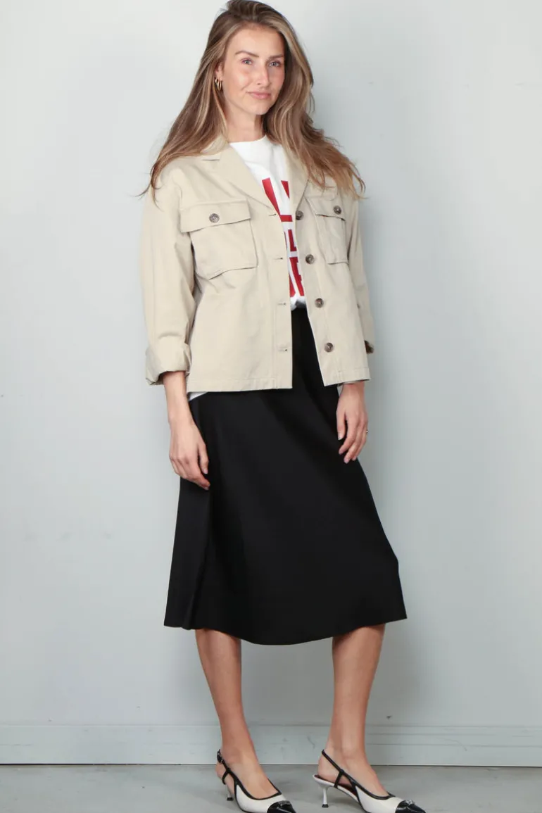 Anine Bing Sawyer Shirt Jacket - Taupe