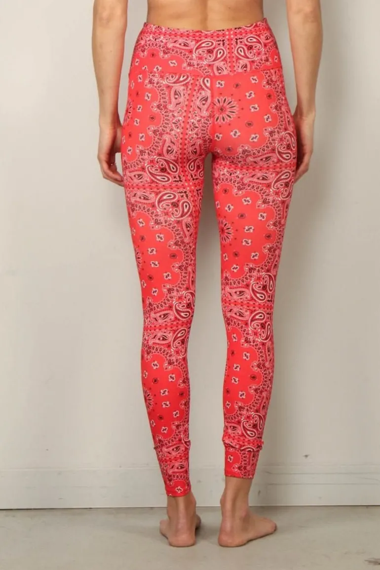 Arizona Love Legging - Yoga - Bandana - Red