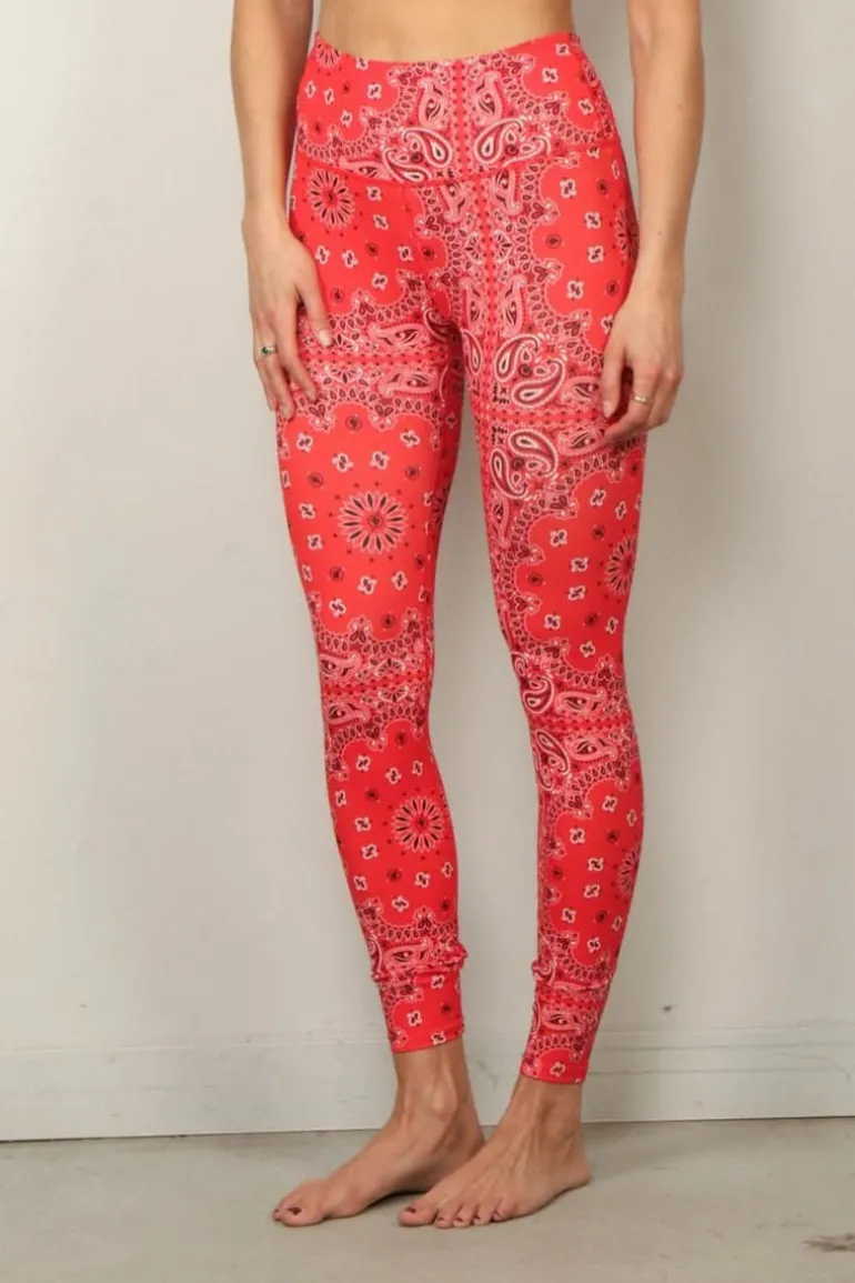 Arizona Love Legging - Yoga - Bandana - Red