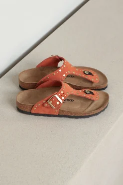 Birkenstock Sandalen - Gizeh Rivet - Dark Rust