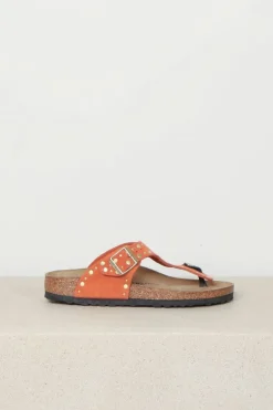 Birkenstock Sandalen - Gizeh Rivet - Dark Rust