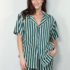 Bongusta Blouse - Naram Shirt - Sea Foam & Deep Teal