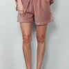 Bongusta Short - Naram Gym Shorts - Camel & Ultramarine