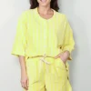 Bongusta T-shirt - Naram Oversized Shirt - Pristine & Neon Yellow