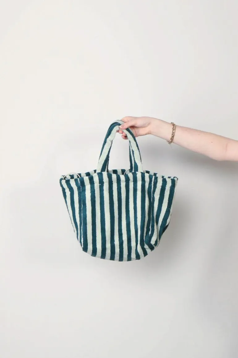 Bongusta Tas - Naram Handbag Small - Sea Foam & Deepl Teal