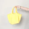 Bongusta Tas - Naram Handbag Small - Pristine & Neon Yellow