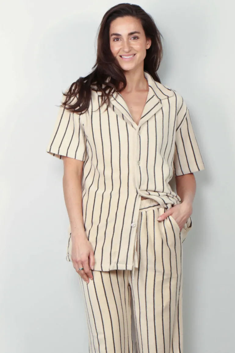 Bongusta Blouse - Naram Shirt - Crème & Ink