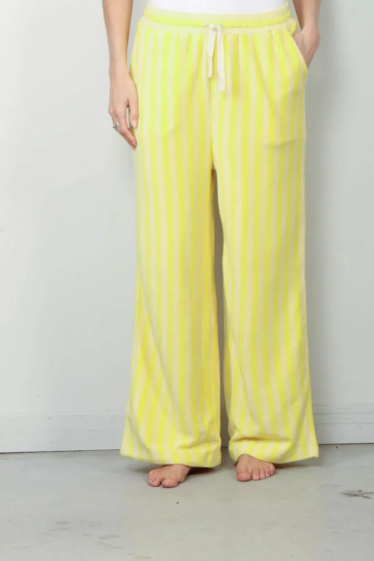 Bongusta Broek - Naram Pants - Pristine & Neon Yellow