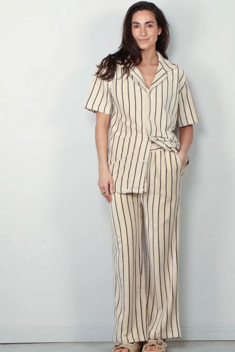 Bongusta Broek - Naram Pants - Crème & Ink