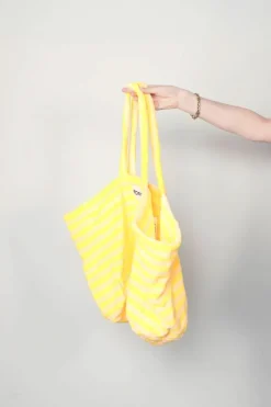 Bongusta Tas - Naram Weekend Bag - Pristine & Neon Yellow