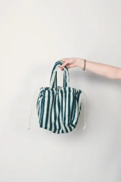 Bongusta Tas - Naram Handbag Small - Sea Foam & Deepl Teal