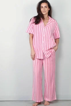 Bongusta Blouse - Naram Shirt - Baby Pink & Ski Patrol