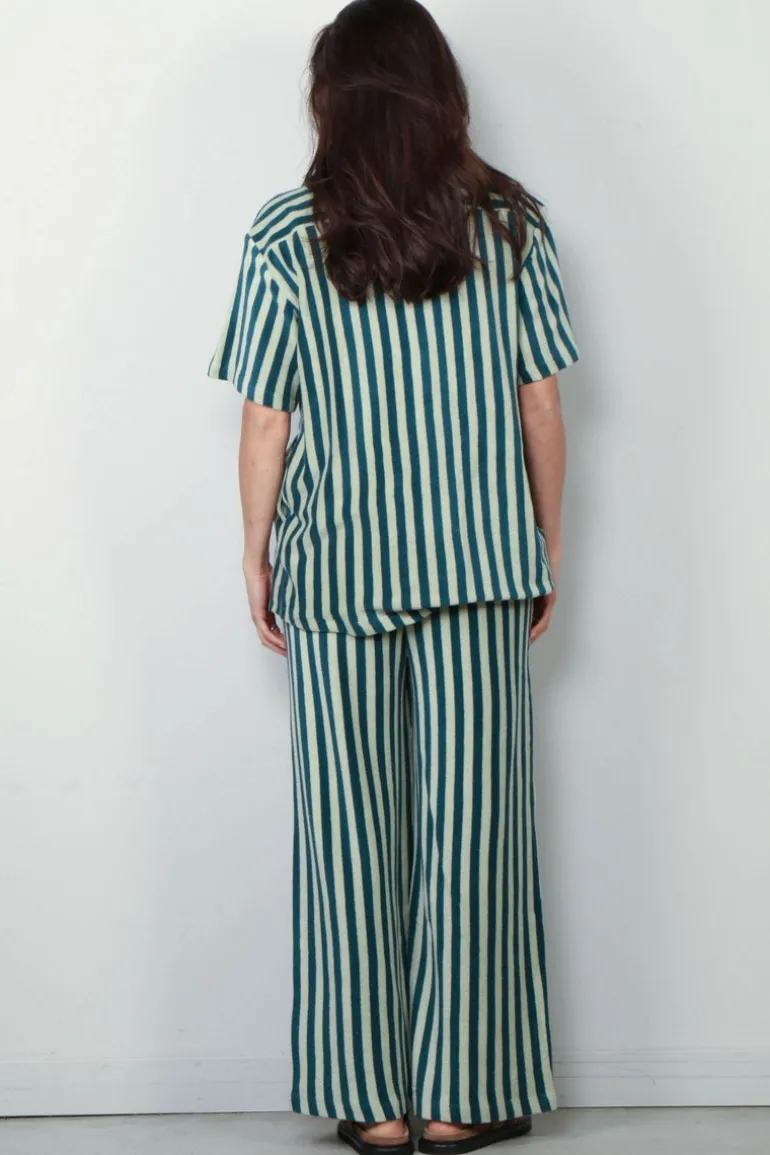 Bongusta Blouse - Naram Shirt - Sea Foam & Deep Teal