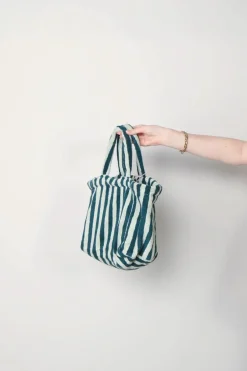 Bongusta Tas - Naram Handbag Small - Sea Foam & Deepl Teal