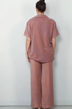 Bongusta Blouse - Naram Shirt - Camel & Ultramarine