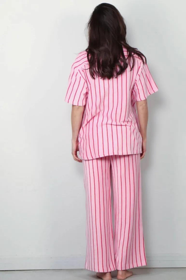 Bongusta Blouse - Naram Shirt - Baby Pink & Ski Patrol