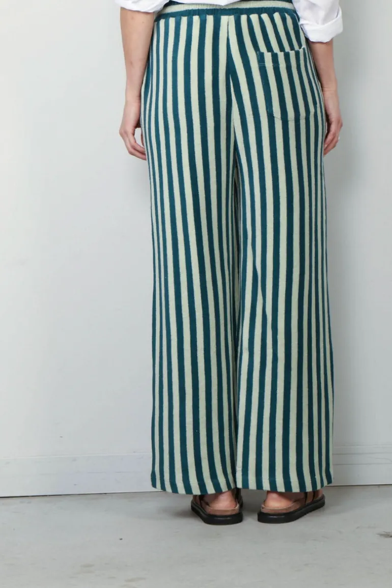 Bongusta Broek - Naram Pants - Sea Foam & Deep Teal