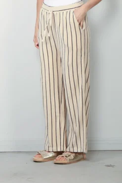 Bongusta Broek - Naram Pants - Crème & Ink