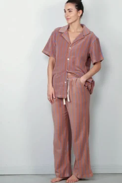 Bongusta Blouse - Naram Shirt - Camel & Ultramarine
