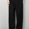 6397 Broek Pleated Long Pull-On Pant - Black