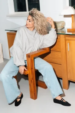 BYLOTTE Studios Sweater - Heidi Sweater - Grey Melange