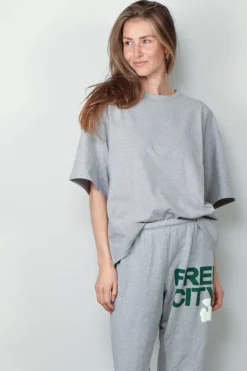 BYLOTTE Studios T-shirt - Hailey Tee - Grey Melange